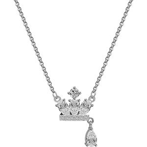 🌕Crown silver necklace